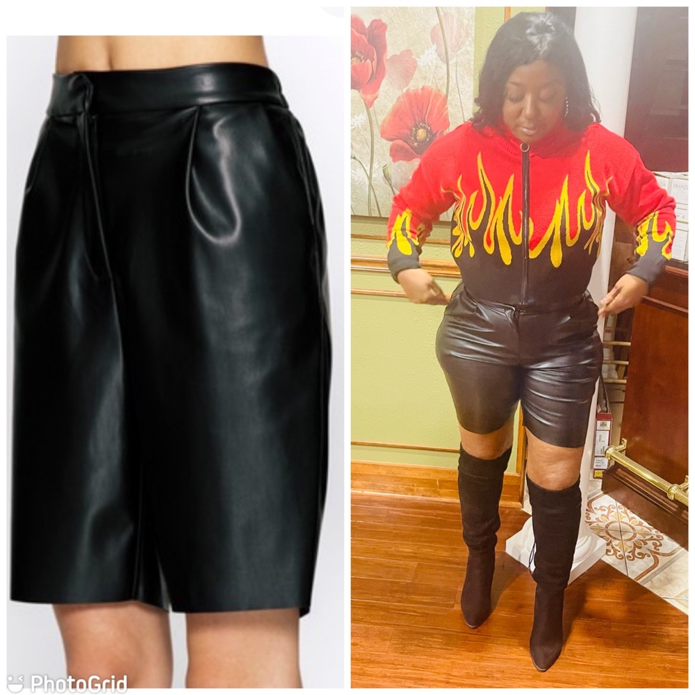 leather Shorts